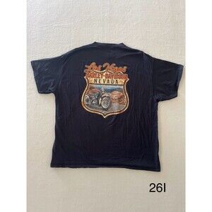 Mens Harley Davidson Biker Y2K  T-shirt XL‎ 100% Cotton Henderson Nevada